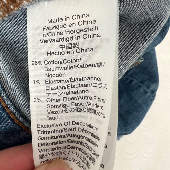 Madewell High Rise Denim Cut Off Shorts | Button Fly | Blue | 31 - Picture 5 of 9